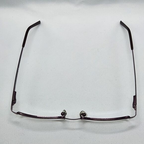 💜Vintage Versace Plum Rimless Eyeglasses & Hardshell Case - Picture 10 of 16